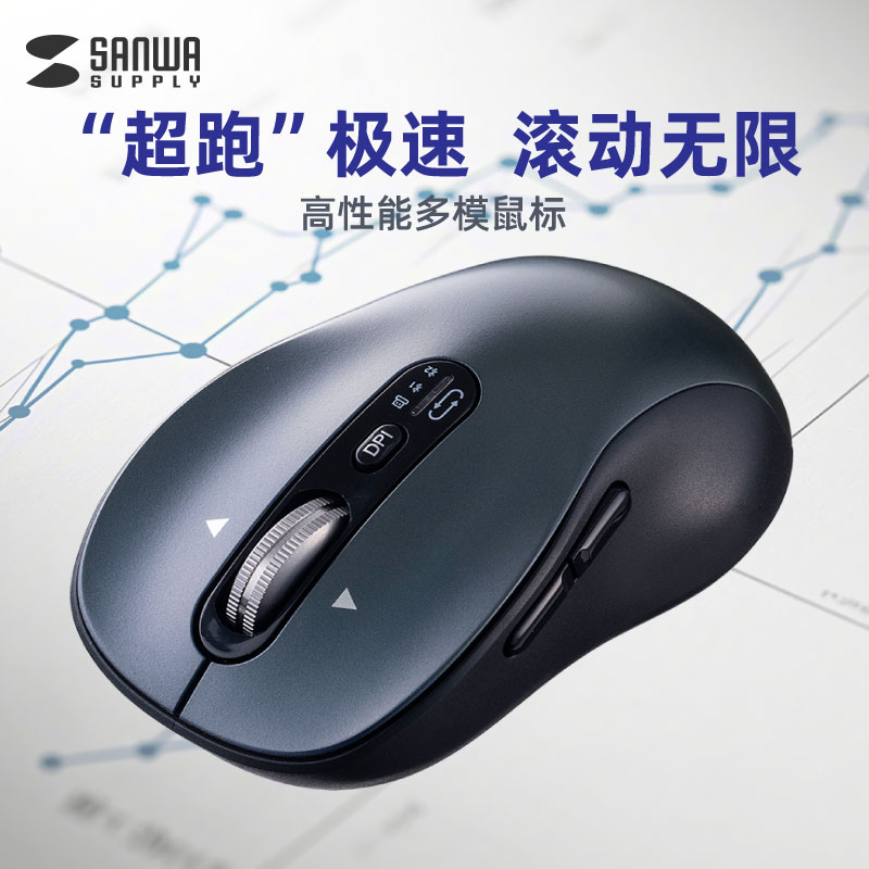 日本SANWA无线鼠标蓝牙充电静音