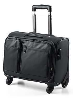 日本SANWA SUPPLY防泼水水拉杆箱男用电脑包笔记本旅行包两用行李箱子大容量可登机箱出差密码箱商务休闲