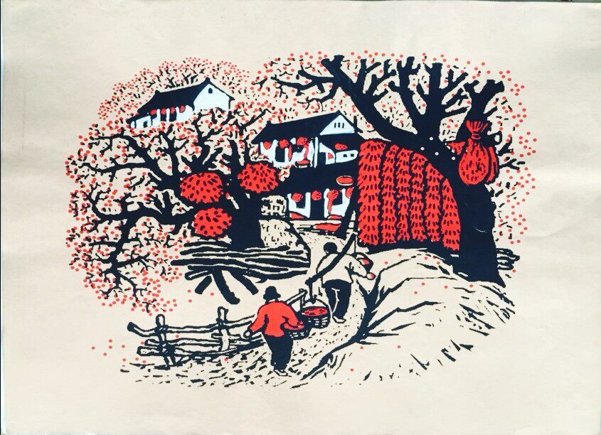 户县农民画 陕北人家 居家|酒店装饰品 曹全堂 手绘装饰画