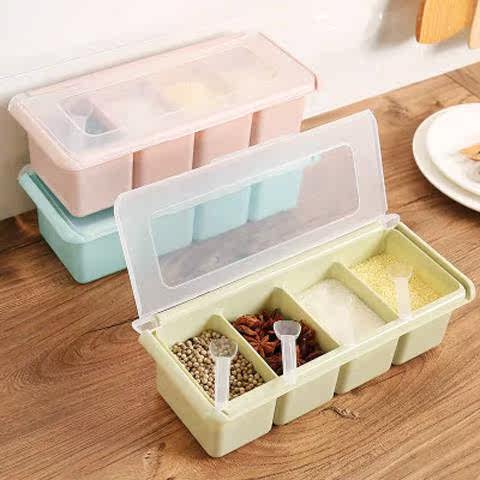 Fourfold Flip Plastic Seasoning box Salt shaker Seasoning Box suit household Modular assembly storage box kitchen Suppliesin the Kitchen/Cooking utensils , Kitchen Gadgets/Kitchen storage , Storage jars/Kitchen storage containers , Seasoning bottles  category - from Buy2taobao.com to provide professional Taobao agent buy service