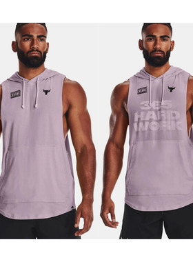 【嗜鞋】UA安德玛强森牛头湿水显字男子健身训练背心 1373577-554