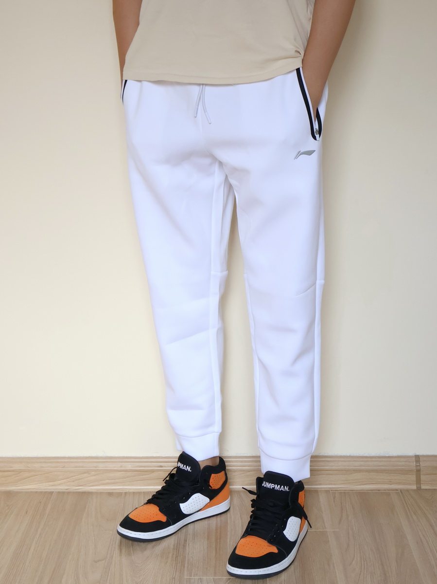 【嗜鞋】李宁男子春秋太空棉健身训练束脚运动长裤卫裤AKLT439-6