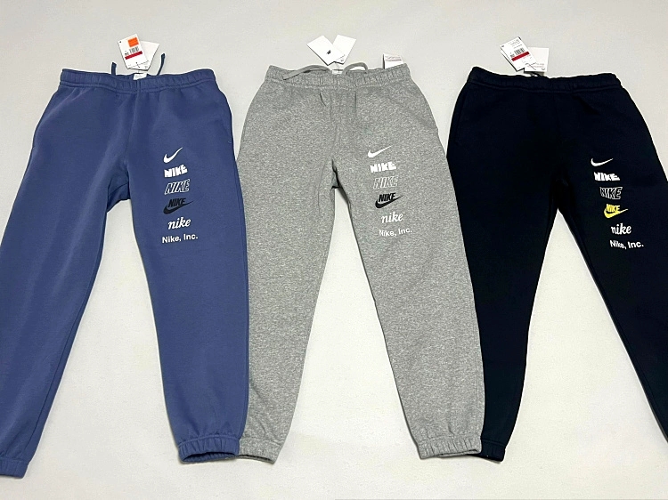 Nike男印花运动加绒保暖收脚长裤