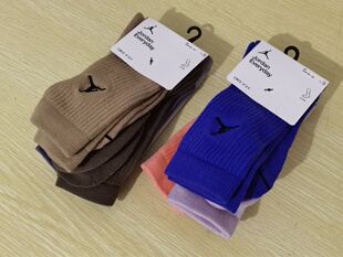 AJ男女三双装 Jordan 嗜鞋 905 DX9632 906 速干运动篮球毛巾袜