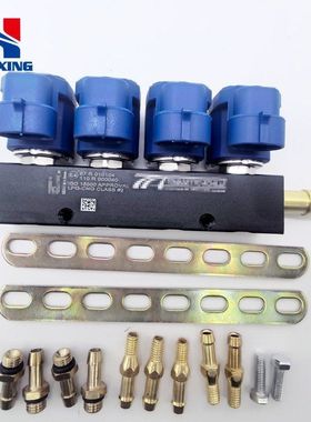 LPG/CNG汽车油改气改装蓝色线圈托马喷轨燃气汽车配件