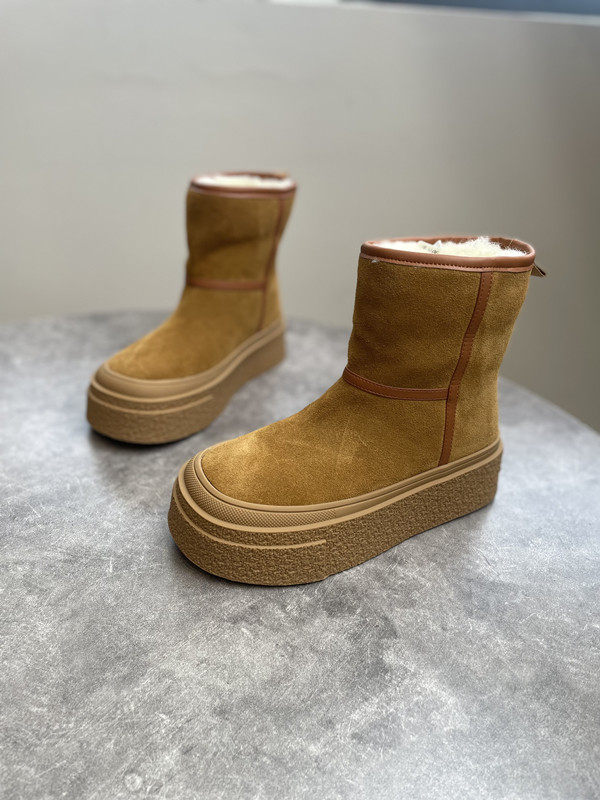 2023冬季真皮厚底羊毛东北靴加厚雪地靴女中筒靴保暖棉靴防滑套脚,女鞋,时尚雪地靴,淘宝优惠券,粉丝福利购,淘宝优惠卷