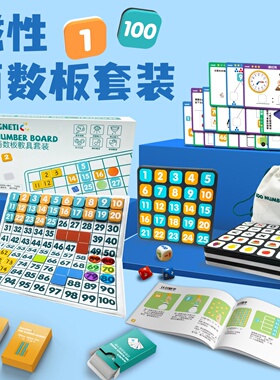 磁性百数板套装Number Board数学教具儿童学习数数运算加减法玩具