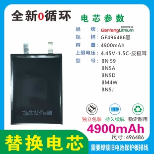 适用于红米小米Redmi Note9 Pro 5G电池BM4W赣锋496486