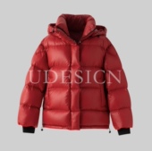 UDESIGN羽绒服高蓬松度时尚 羽绒服女可脱卸帽外套2023秋冬新款