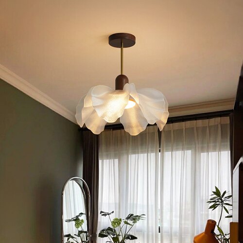 中古花朵吊灯法式宋式美学房间灯