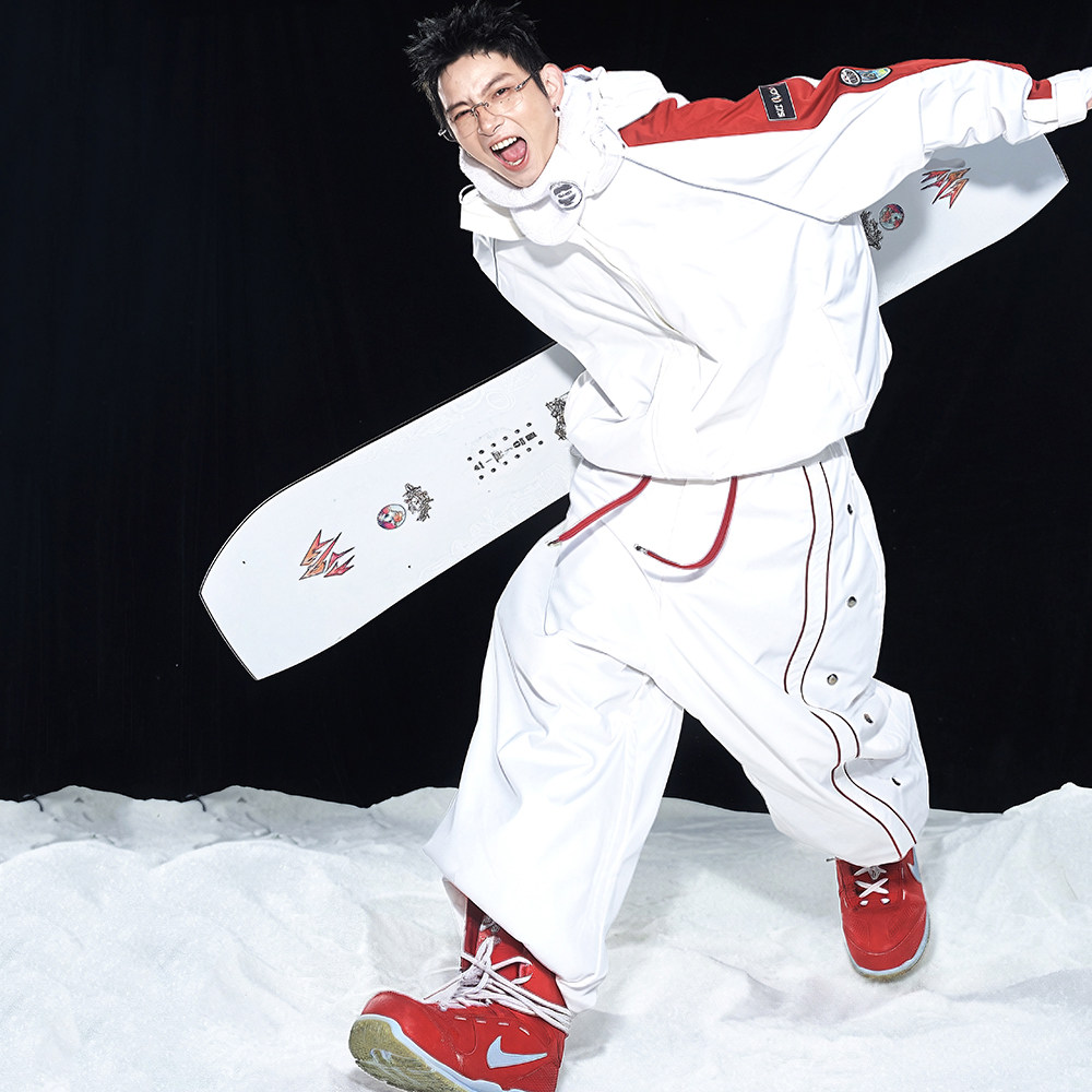 QLeo潮牌滑雪服套装高品质撞色