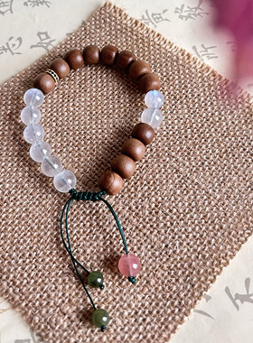 【别样】保真印度老山檀斯里兰卡蓝月光growthring原创手链手串