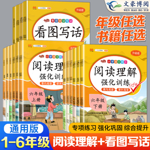 教材课外阅读思维导图每日一练专项训练题天天练 小学语文同步阅读理解强化训练看图写话一年级二年级三年级四五六年级上下册人教版