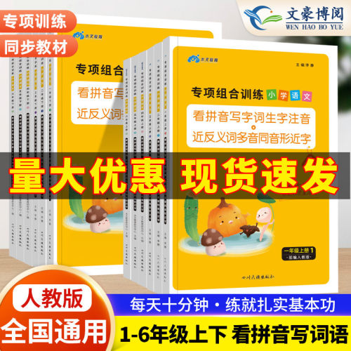 看拼音写词语语文专项组合训练