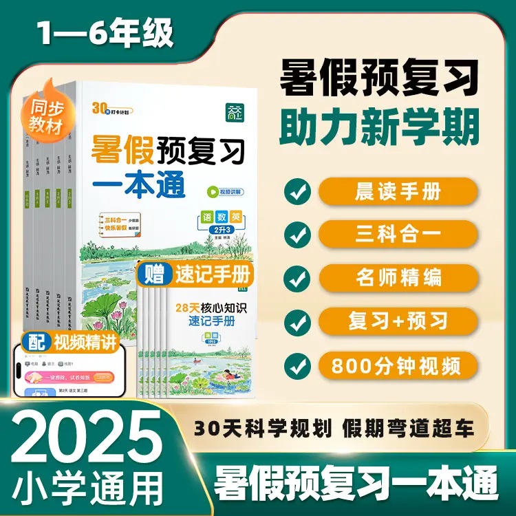 2025新天天向上暑假预复习一本通