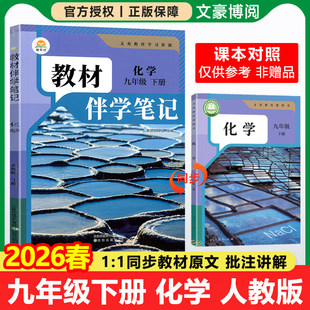 2026春 初中简平优教材伴学笔记九年级下册化学人教版语文数学英语物理政治历史初三同步教材全解解析学霸课堂笔记预复习随堂笔记