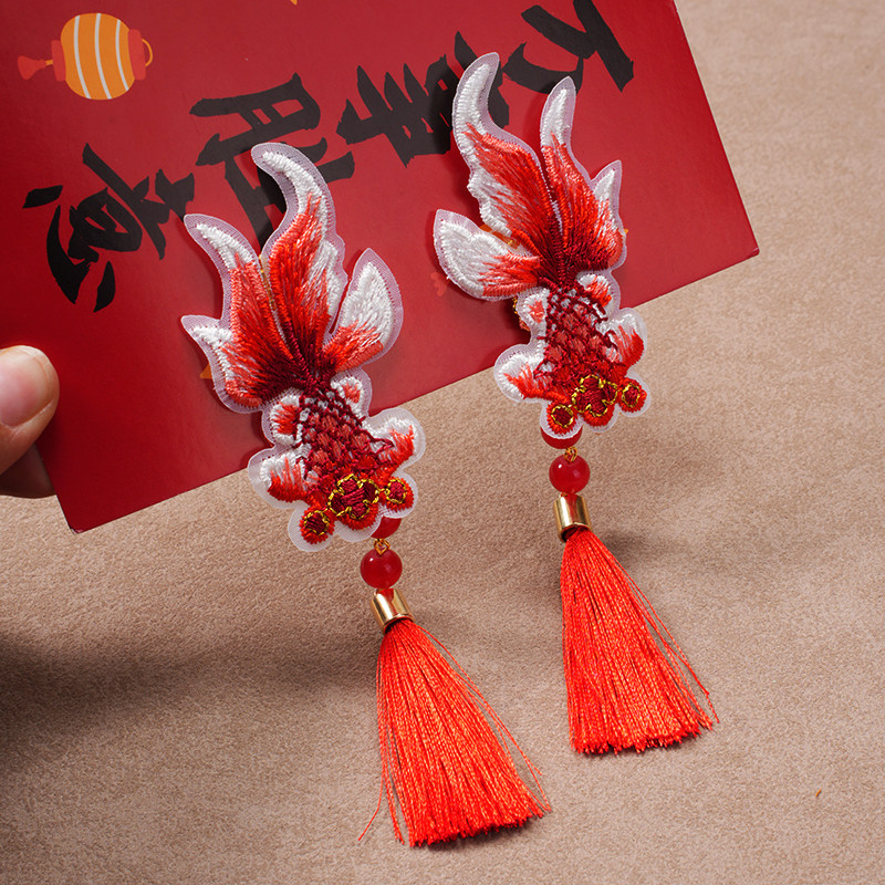 新年过年头饰新中式女童发夹发饰