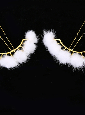 古装发冠百搭古风配饰宋风明制汉服发饰珍珠发排发钗排插u钗簪子