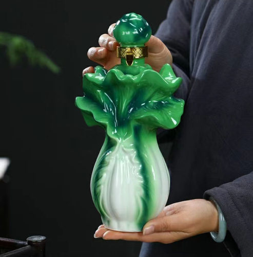 陶瓷白菜空酒瓶1斤3斤5斤