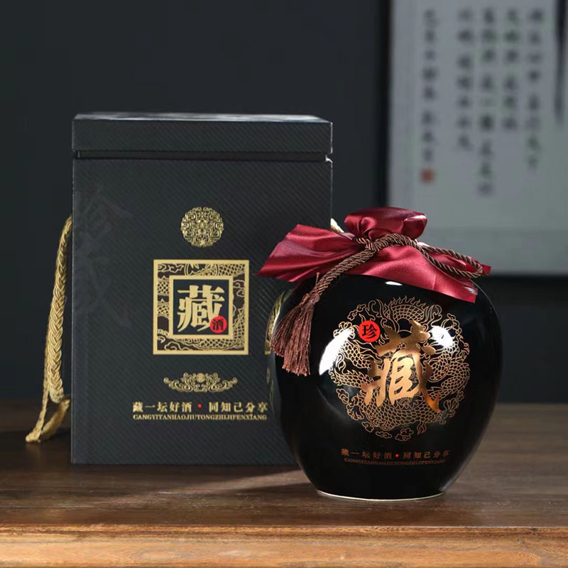 复古风陶瓷酒罐藏酒专用密封酒瓶