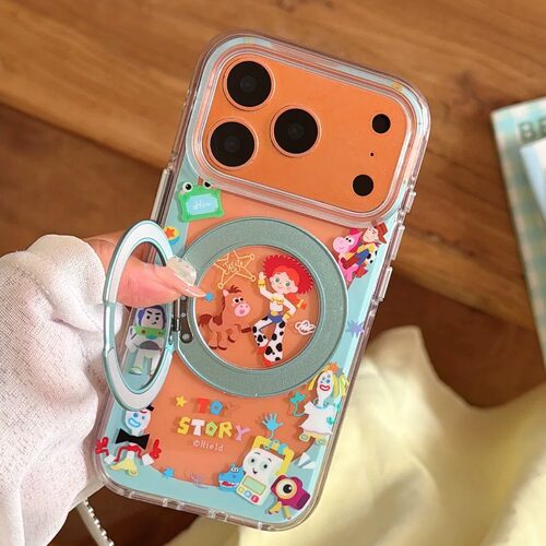 可爱卡通公仔适用iPhone17/17promax手机壳16promax光面磁吸壳苹果16Pro全包壳15Pro