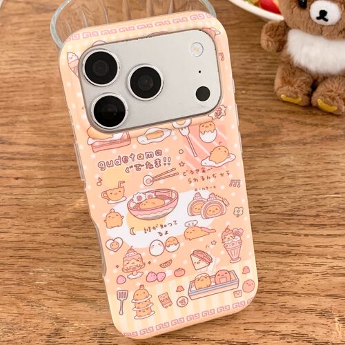 少女心卡通面包适用iPhone17/17promax手机壳16promax磨砂面壳苹果16Pro全包壳15Pro