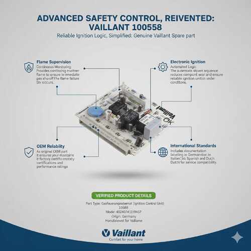 Vaillant Gasfeuerungsautomat Flame Supervision Device 100558