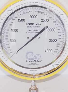3D  2554628B54ISOD 4000kPa Analog 4.5 Test Pressure Gauge 0.
