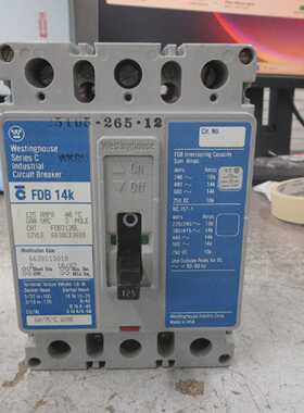 Westinghouse Circuit Breaker FDB3125L Style 6638C13G18 125A