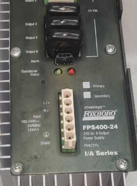 全新FOXBOROINVENSYSP0922YUFPS4002424VDC6输出电源REVG