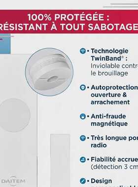 Dtecteur douverture blanc Daitem SH278AX