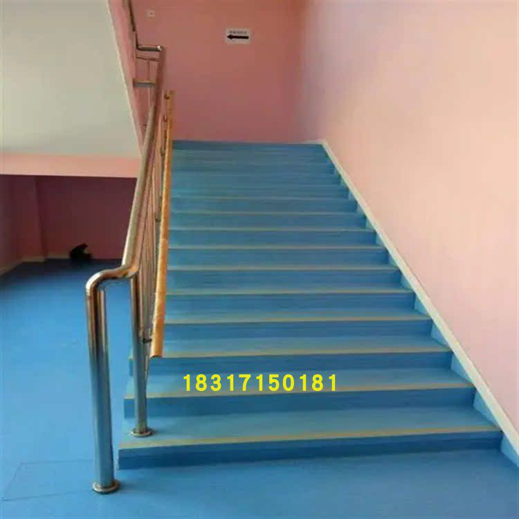 楼梯地胶贴台阶贴整体防滑条幼儿园楼梯踏步垫防滑垫pvc塑胶地板