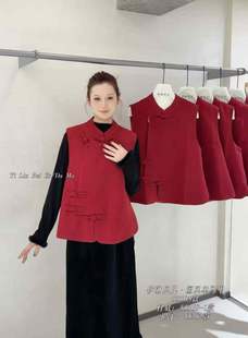 伊琳贝儿55505国风马甲+55369-1打底小衫