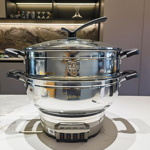 美的电炒锅煎炒蒸煮一体锅