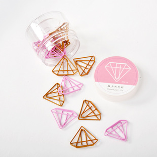 创意书签金色回形针曲别针简约金属可爱造型办公卡通造型彩色20枚