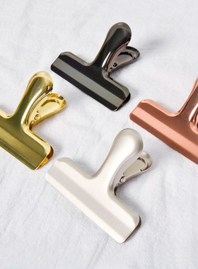 长尾夹不锈钢金属封口夹子 手帐ins文具夹强力燕尾夹票据夹子批发