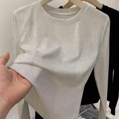 纯棉打底衫女装圆领t恤上衣
