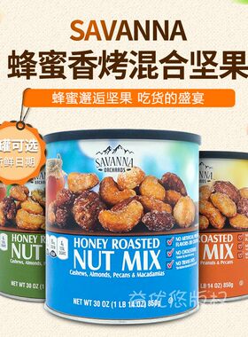 蜂蜜腰果杏仁坚果美国SAVANNA