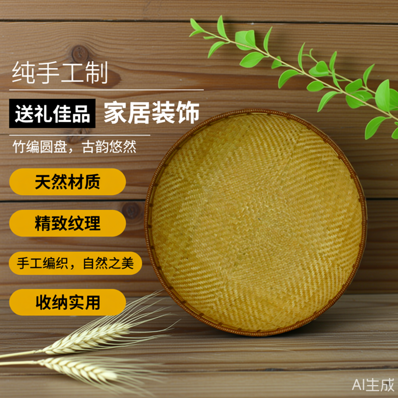 竹编制品竹簸箕竹匾水丸药无孔