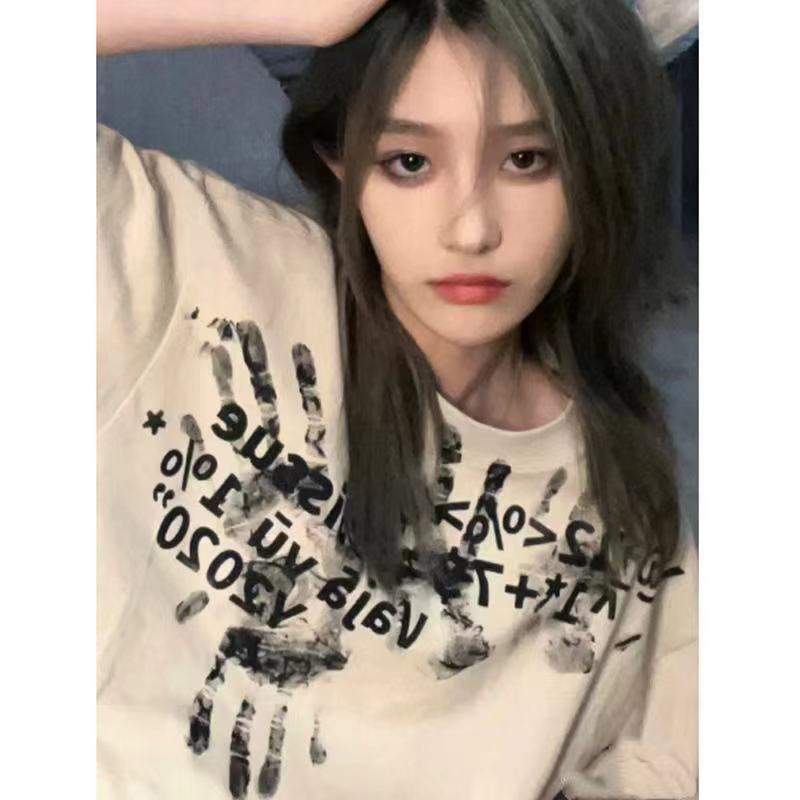重磅100%纯棉snh48王奕同款衣服卡其小众宽松短袖T恤女上衣夏潮
