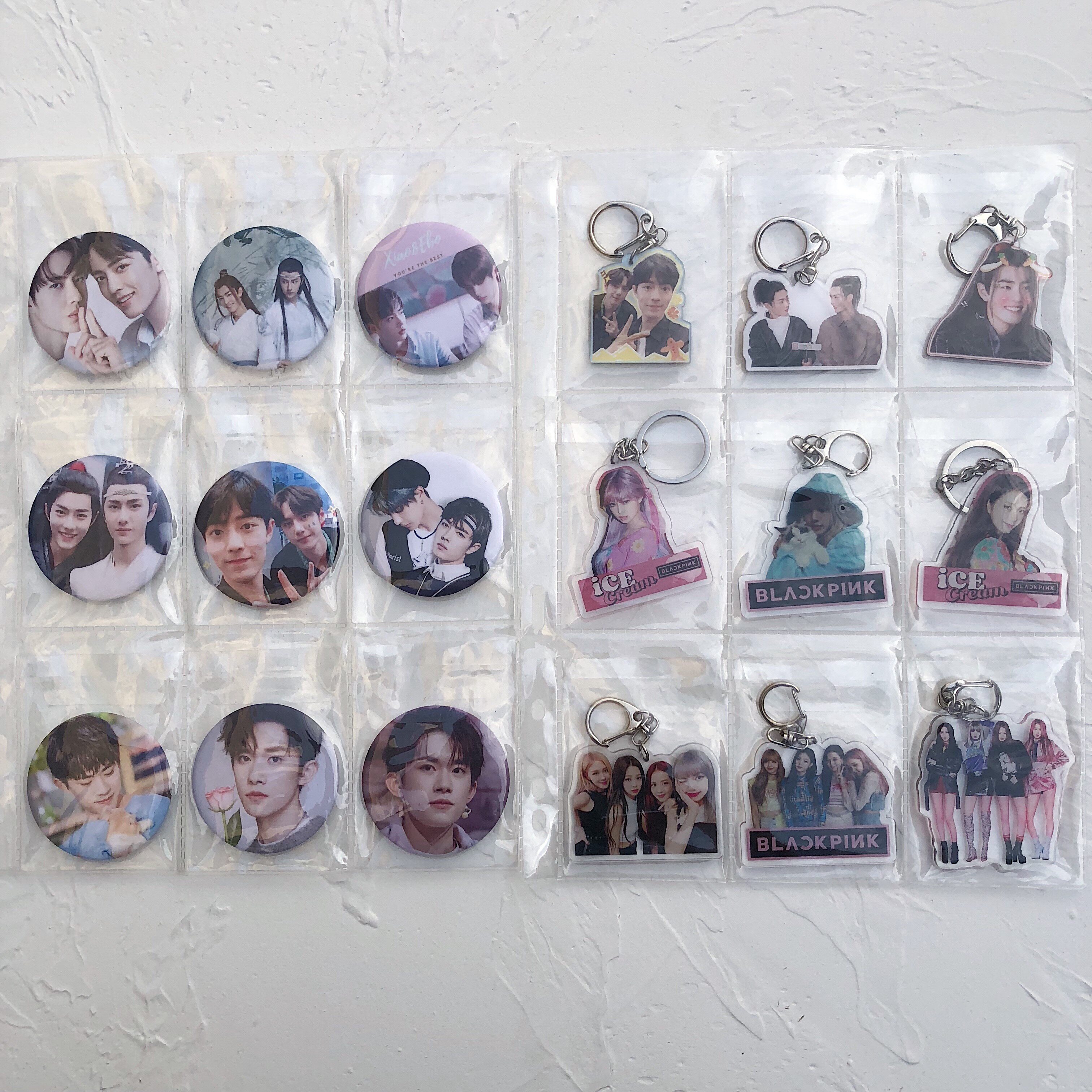 吧唧收纳册内页徽章胸章钥匙扣活页卡页应援周边动漫明星追星勋章