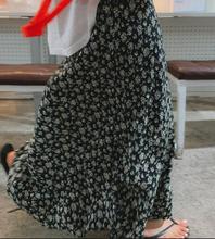 现货韩国东大门代正品女装新款碎花半身裙拖地气质温柔百搭