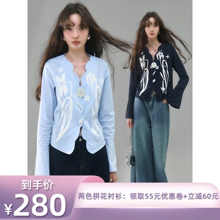 【所有姐姐的衣橱直播间】有耳uare两色拼花衬衫