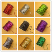 4mm圆形亮片条连线亮片 包邮 15个颜色可选 DIY舞台妆辅料一卷