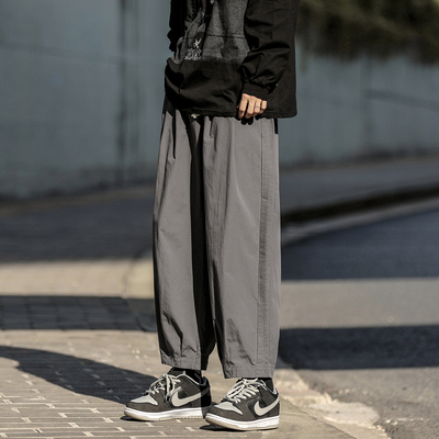 休闲裤百搭宽松直筒裤子