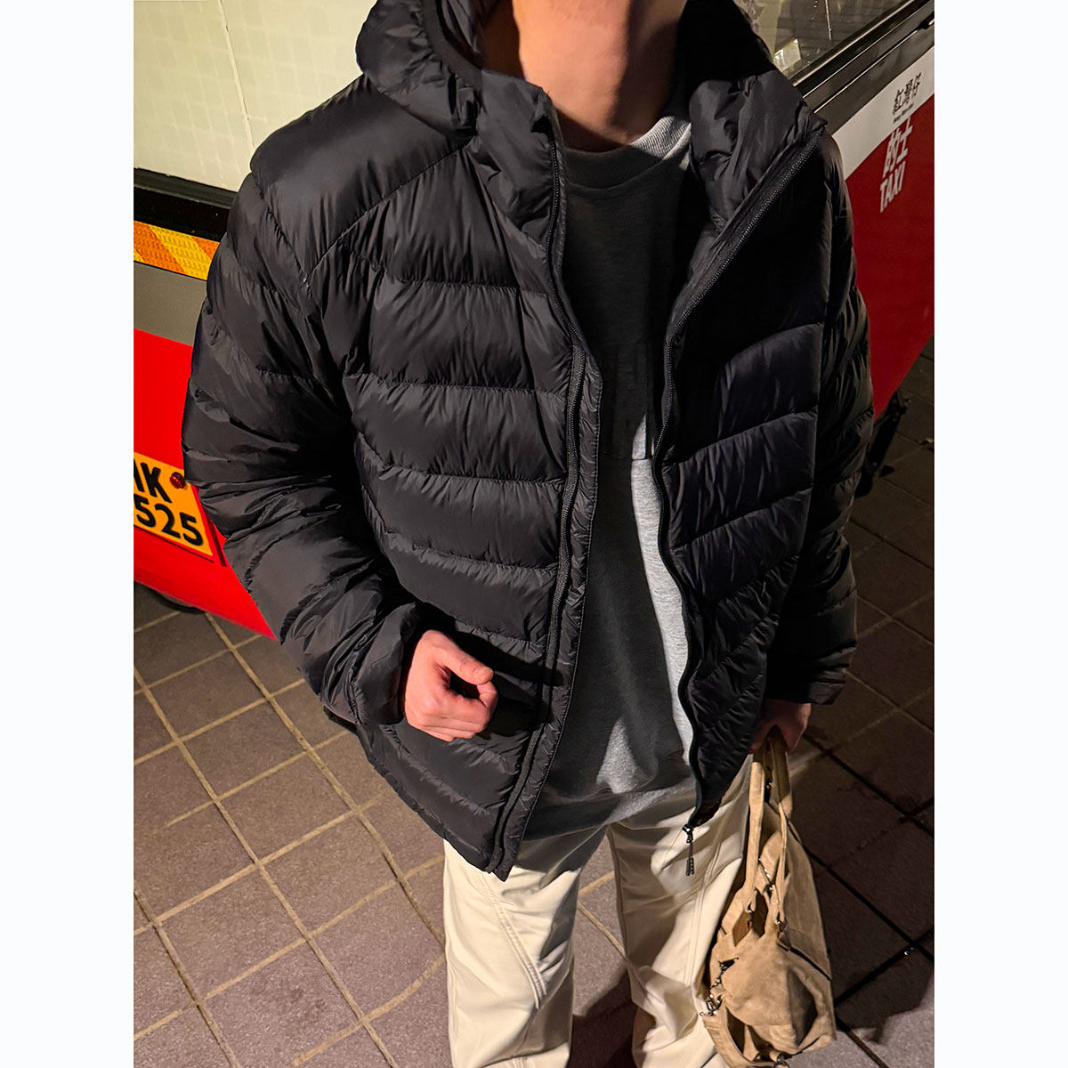 冬季90白鸭绒排骨羽绒服男款美式轻薄户外情侣装保暖连帽羽绒外套