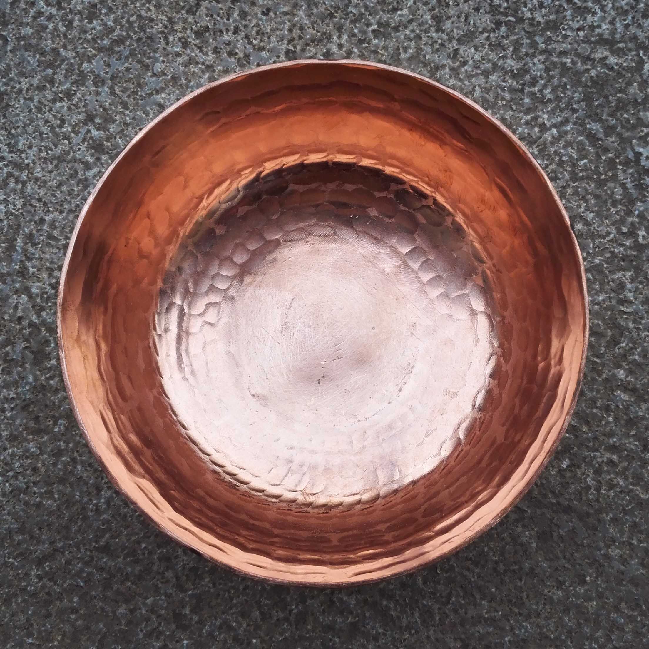 云南江川铜锅鱼 大理丽江玉溪铜器 纯手工红铜碗