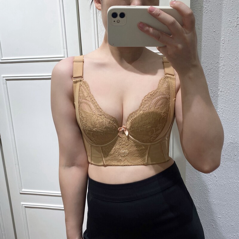 美容师推荐专业调整型聚拢托胸收副乳收胃美背加长防下垂外扩文胸