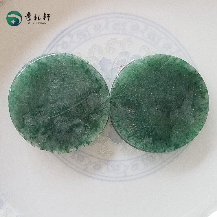 【奇钰轩】南阳独山玉 天然透水鲜天蓝独山玉原石挂件手镯心