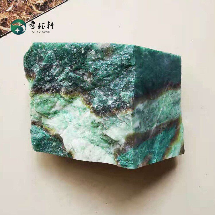 奇钰轩 原矿南阳天然天蓝独山玉原石毛料挂件摆件玉料 收藏级